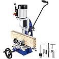 VEVOR Woodworking Mortise Machine, 1/2 HP 1700RPM Powermatic Mortiser, With Movable Work Bench Benchtop Mortising Machine, For Making Round Holes Square Holes Or Special Square Holes In Wood
