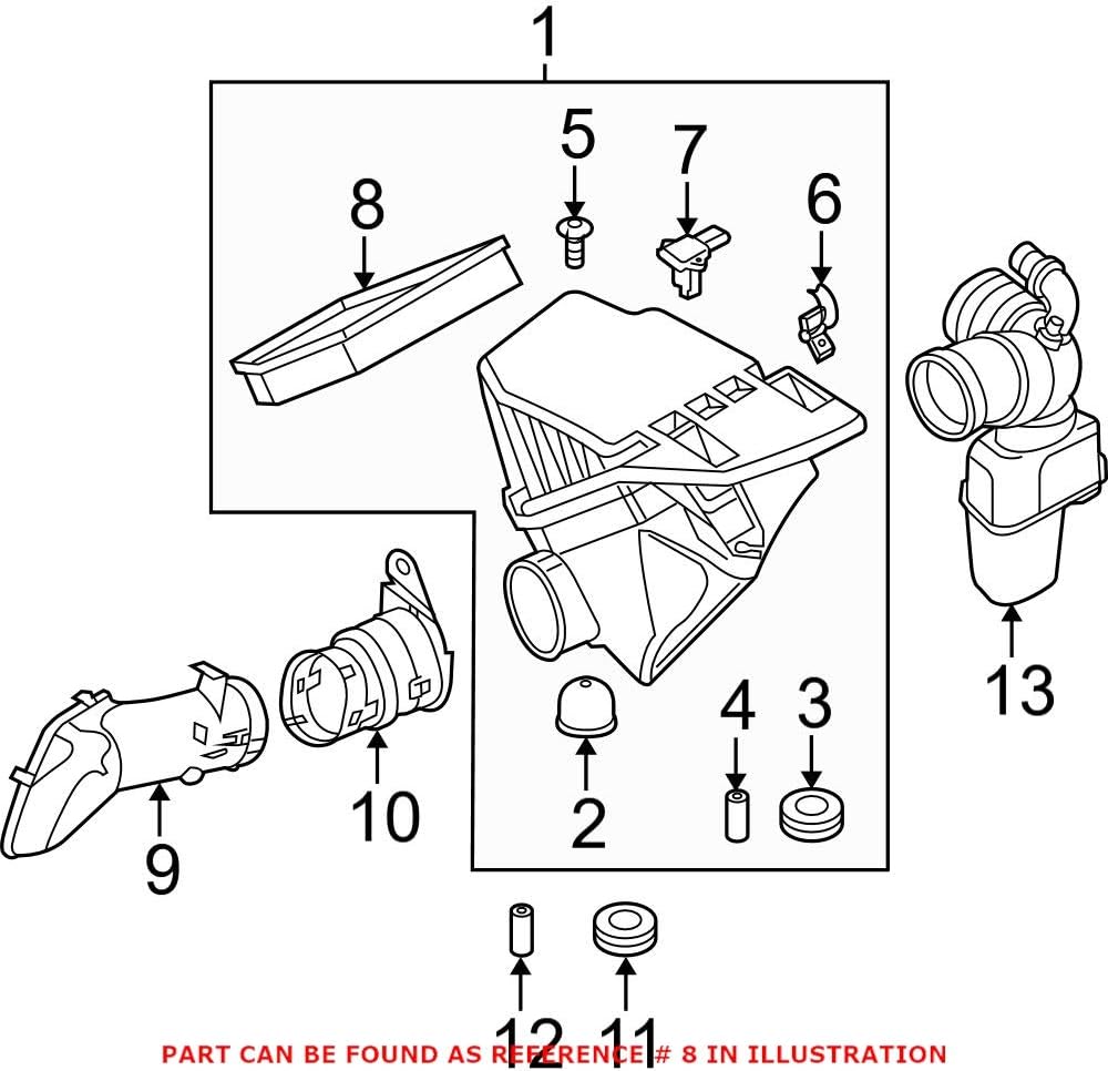 Genuine OEM Air Filter For BMW E60 E61 E85 E86 525i 525xi