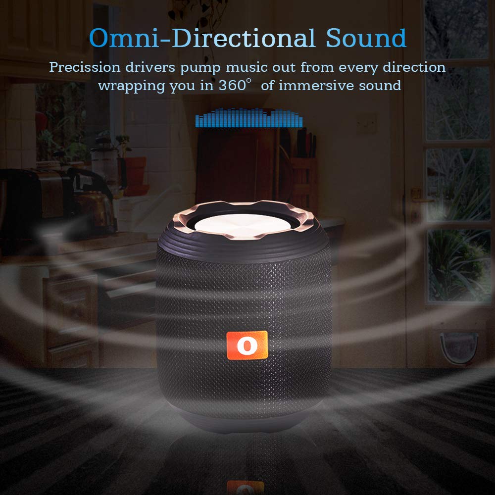 訳あり ポータブルbluetoothスピーカー B07k7jyhzn 車 旅行 ビーチ アウトドアパーティー Uディスク再生 Microsdカードスロット 内蔵マイク 360度フルサラウンドサウンド ステレオサウンド強化低音 大音量ワイヤレススピーカー デジタルオーディオアクセサリ 4 H Org