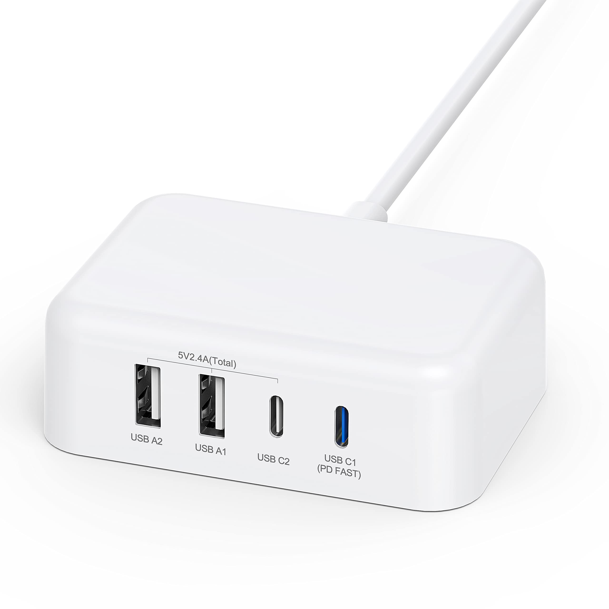 USB C Charger Block, 45W 4 Port USB C Fast Charging