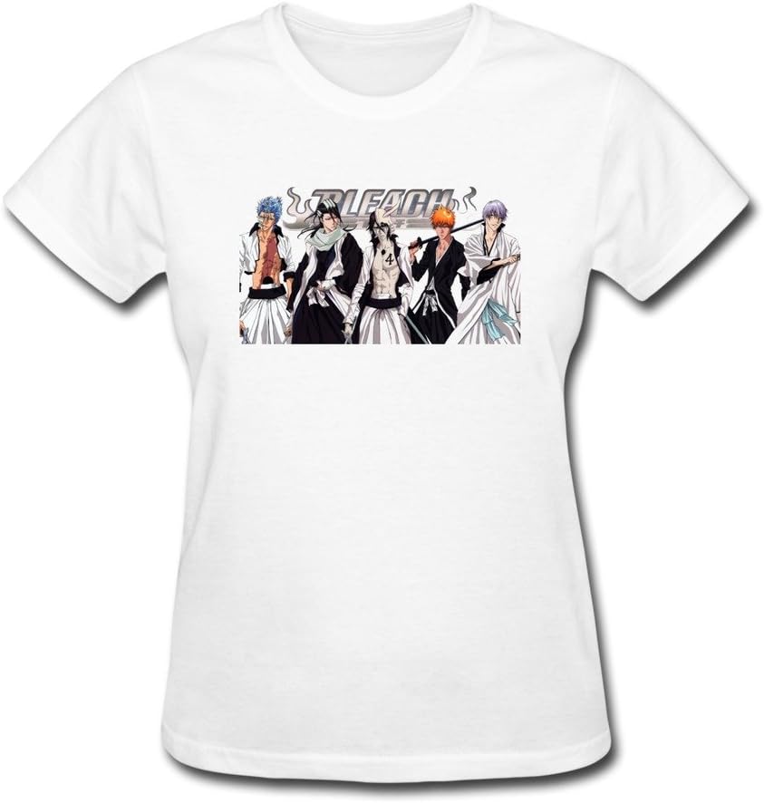 Kaixuan Womens Bleach Short Sleeve Tee Shirts