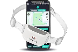 E-FENCE GPS Dog Tracker/Training Collar/ElectronicFence 3-in-1 Wireless Dog Collar Fence System, PetContainment System,Electr