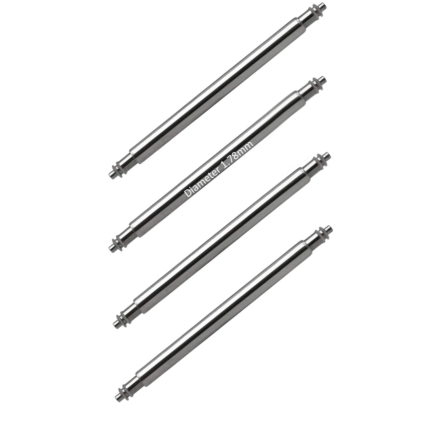 masar 24mm SLX178 - Ø 1.78mm – Watch Spring Bars – Double Flange – 0.8mm - INOX 316L - 4 pcs