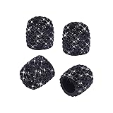 SAVORI Valve Stem Caps, 4 Pack Handmade Crystal