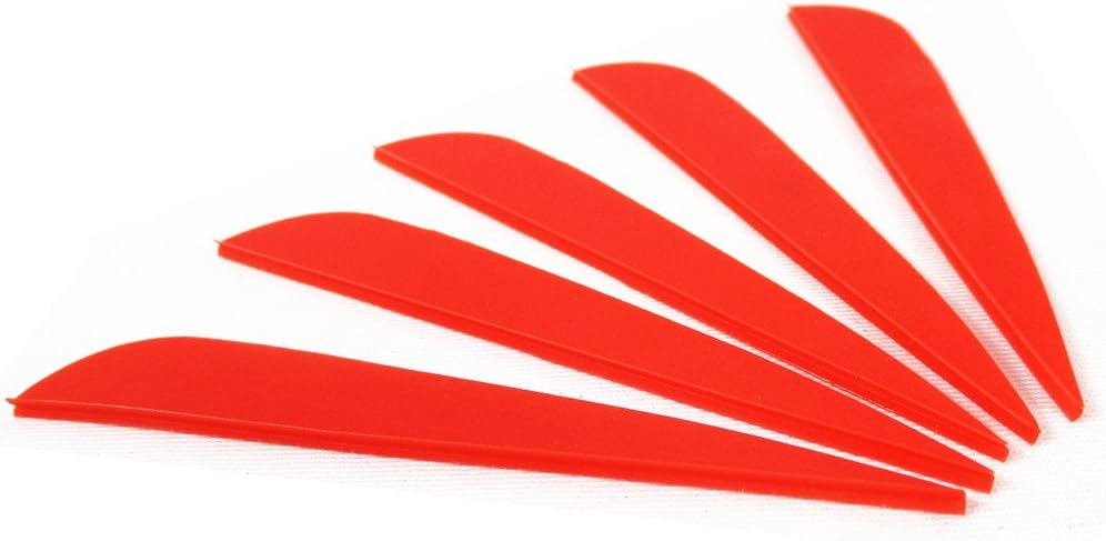 Letszhu Arrows Vanes 4 Inch Plastic Feather Fletching for DIY Archery Arrows 50 Pack (Green) : Sports & Outdoors