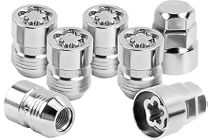 SKCOAUTO Locking Lug Nuts，M12×1.25 Wheel Locks，5 Locks and 2 Key Wheel Locks Lug Nuts for Q70，Q50，G37，370Z，350Z,Altima,Sentra/WRX，Outback，Legacy，BRZ