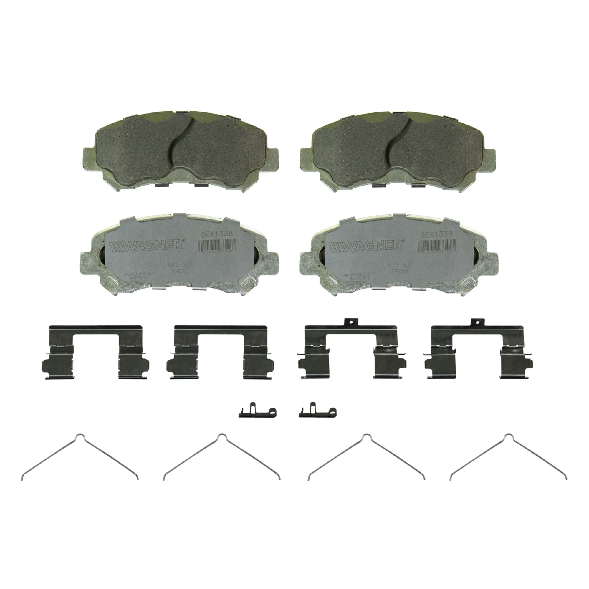 Wagner Brake OEX OEX1338 Disc Brake Bat Conjunto de cerámica premium