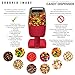 SHARPER IMAGE Motion Activated Candy Dispenser for Small Gumballs, Nuts, Snacks, Touchless Hands-Free Sensor Detector Easy Fill Treat Canister for Kids/Adults, Battery Operated for Home/Office (Red)