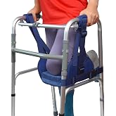Caredgitz Walker Knee Sling, Knee Rest with Padding for Surgery Recovery | Alternative to Crutches &amp; Knee Scooters for Non Weight Bearing , Walker Accessories for Ankle Injuries, Adjustable, Blue