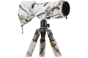 LensCoat Raincoat RS for Camera and Lens Cover Sleeve Protection, Large (Realtree AP Snow) LCRSLSN