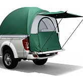 Truck Bed Tent for Camping, PU3000mm Waterproof for 5.5-6ft Pickup Tent | with Removable Awning &amp; Rainfly, 2 Person Full Size Tent Truck Bed, Green