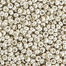 Miyuki Seed Bead 8/0 apx.22g - Silver Galvanized Japanese