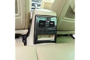 YIWANG ABS Chrome Car Rear Air Vent Frame Cover Trim 1Pc for BMW E90 3 Series 2005-2012 Auto Accessories (Carbon Fiber)