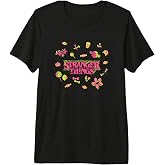 Stranger Things Halloween Candy Jumble Neon Big Chest Logo Premium Tri-blend T-Shirt