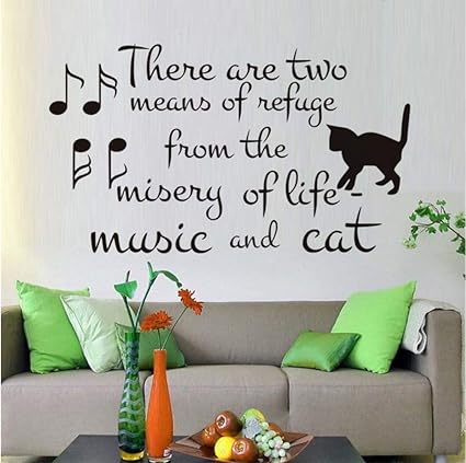 Hay Dos Medios De Refugio Refranes Pegatina De Pared Música Y