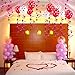 Latex Balloons for Wedding, Birthday, Anniversary and Special Occasions, 6pcs Hanging Hearts and 20pcs Balloons