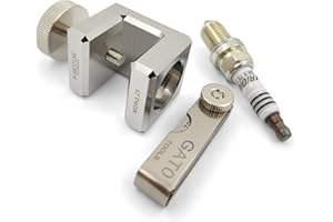 K-MOTOR PERFORMANCE K-Motor Spark Plug Gap Tool with Feeler Gauge (M14 x 1.5 Thread) Made of Stainless Steel (14mm)