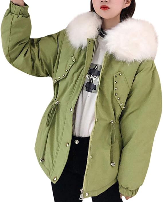 Amazon ショート ダウンジャケット レディース ダウン綿コート カジュアル フード付き 秋冬 防寒 防風 ファッション 暖かい 登山 アウトドア コート ジャケット 通販