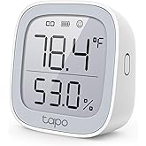 TP-Link Tapo Smart Temperature and Humidity Monitor, 2.7" E-Ink Display, Swiss-Made Sensor, Real-Time Notification, Visual Gr