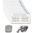 Orthodontic Bracket Monoblock Mini | 200pcs - 10 pack | Roth 0.022" W/H 3,4,5 Carboard | Stainless Steal, lower friction, Ultra smooth | Orthodentalusa Corp. | Made for USA