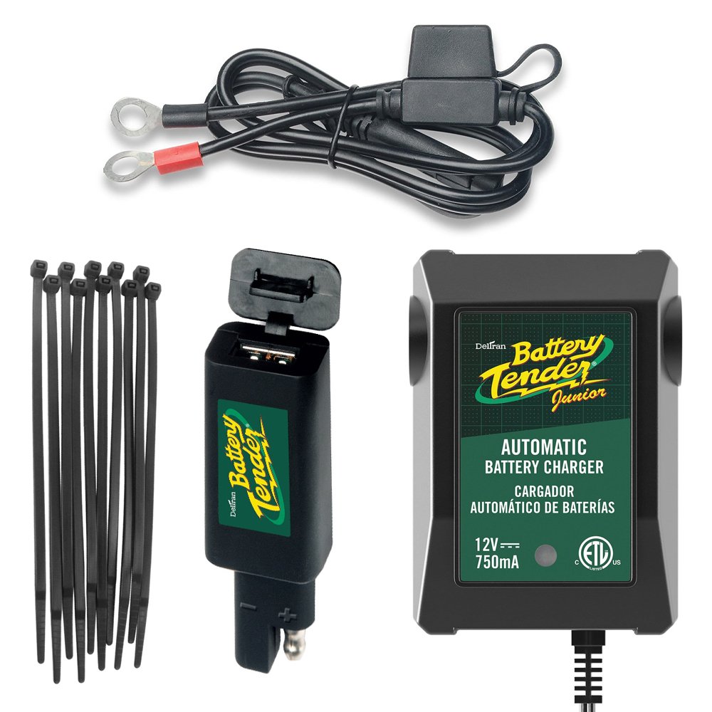 Junior Tender Battery Items 4 Bundle Charge Dual Motorcycle 12V Ties