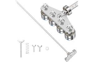 Positioning Calipers for Precise Measurements & Easy Wood Cutting, 20" Adjustable Stainless Steel Circular Saw Guide Rail, Pr
