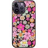 CASETiFY Impact iPhone 14 Pro Max Case [4X Military Grade Drop Tested / 8.2ft Drop Protection/Compatible with Magsafe] - Groovy Pattern Clear - Matte Black