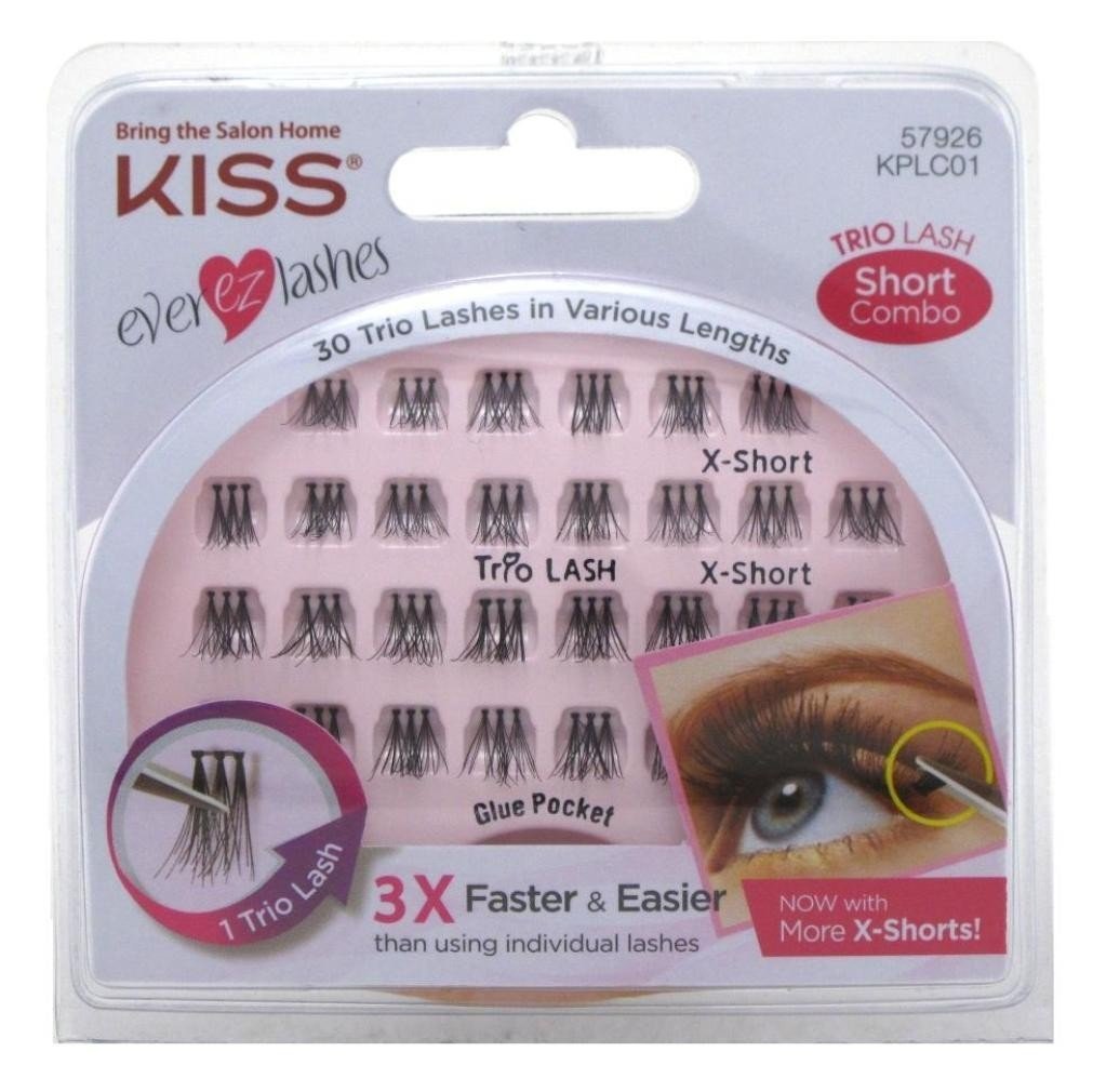 Kiss Ever-Ez Trio Lashes Short Combo (6 Pack)