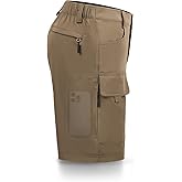 Hiauspor Men's Hiking Cargo Shorts 9"/10" Quick Dry Lightweight Waterproof for Golf Tactical Fishing Casual with 6 Pockets