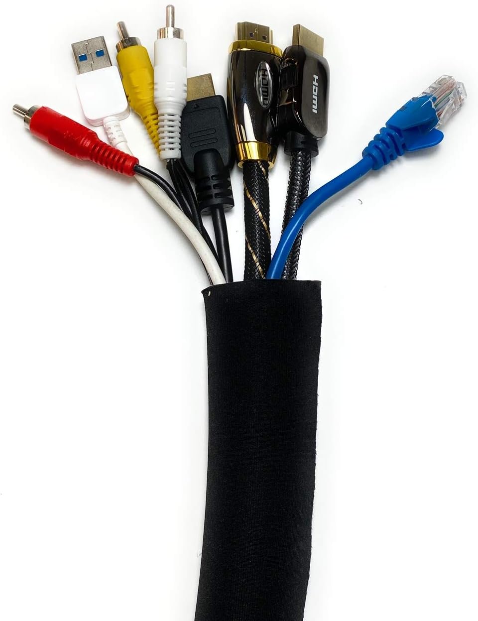 10cm Wide Cable Management Sleeve - Image 3