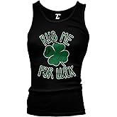 Rub Me for Luck - St Patrick's Day Juniors Tank Top