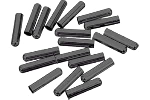 HOODANCOS 50pcs Gunmetal Shoelace Tips Aglets 4mm X 20mm Metal Shoe String End Caps for Clothing Accessories