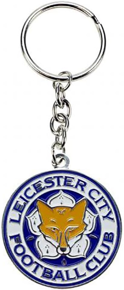 Official Licensed Leicester City F.C - Metal Crest Keyring
