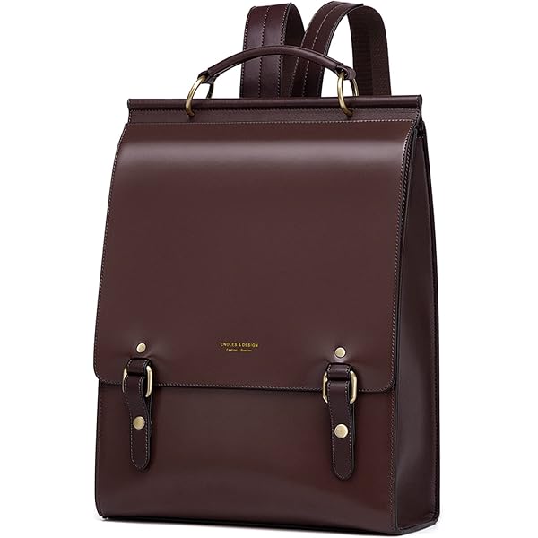 Amazon.com: ECOSUSI Laptop Backpack for Women PU Leather Backpack