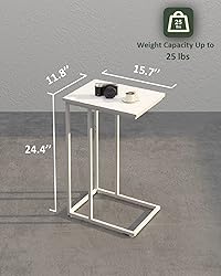 Innerjoin C Shaped End Table, C Side Table for