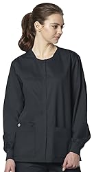 WonderWink Plus-Size Snap Front Jacket