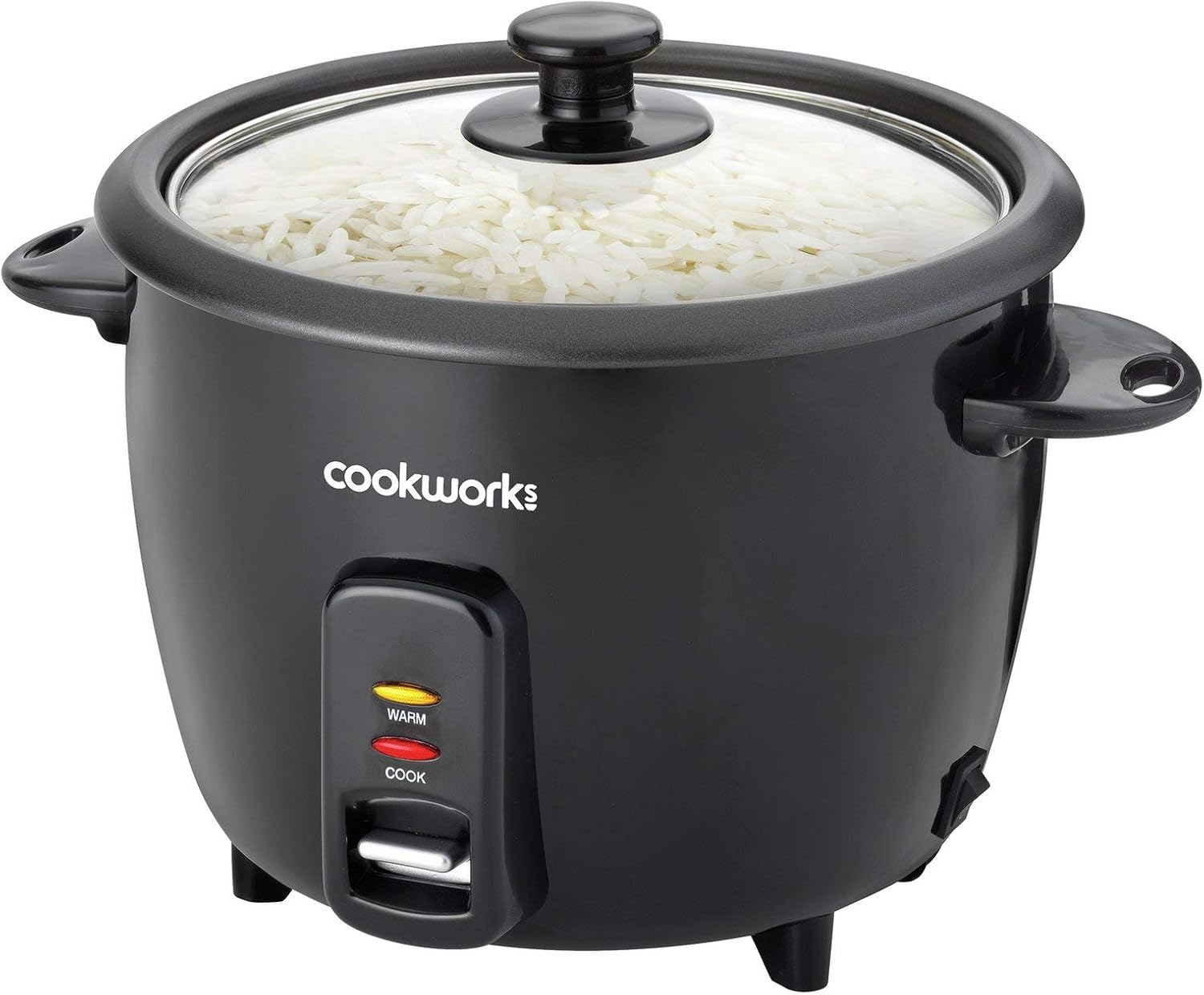 Cookworks 1.5L Rice 500 Watts Cooker - Black