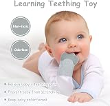 Vicloon 2Pack Silicone Teething Mittens Safe Baby Teether Glove 0-12 Months view 5