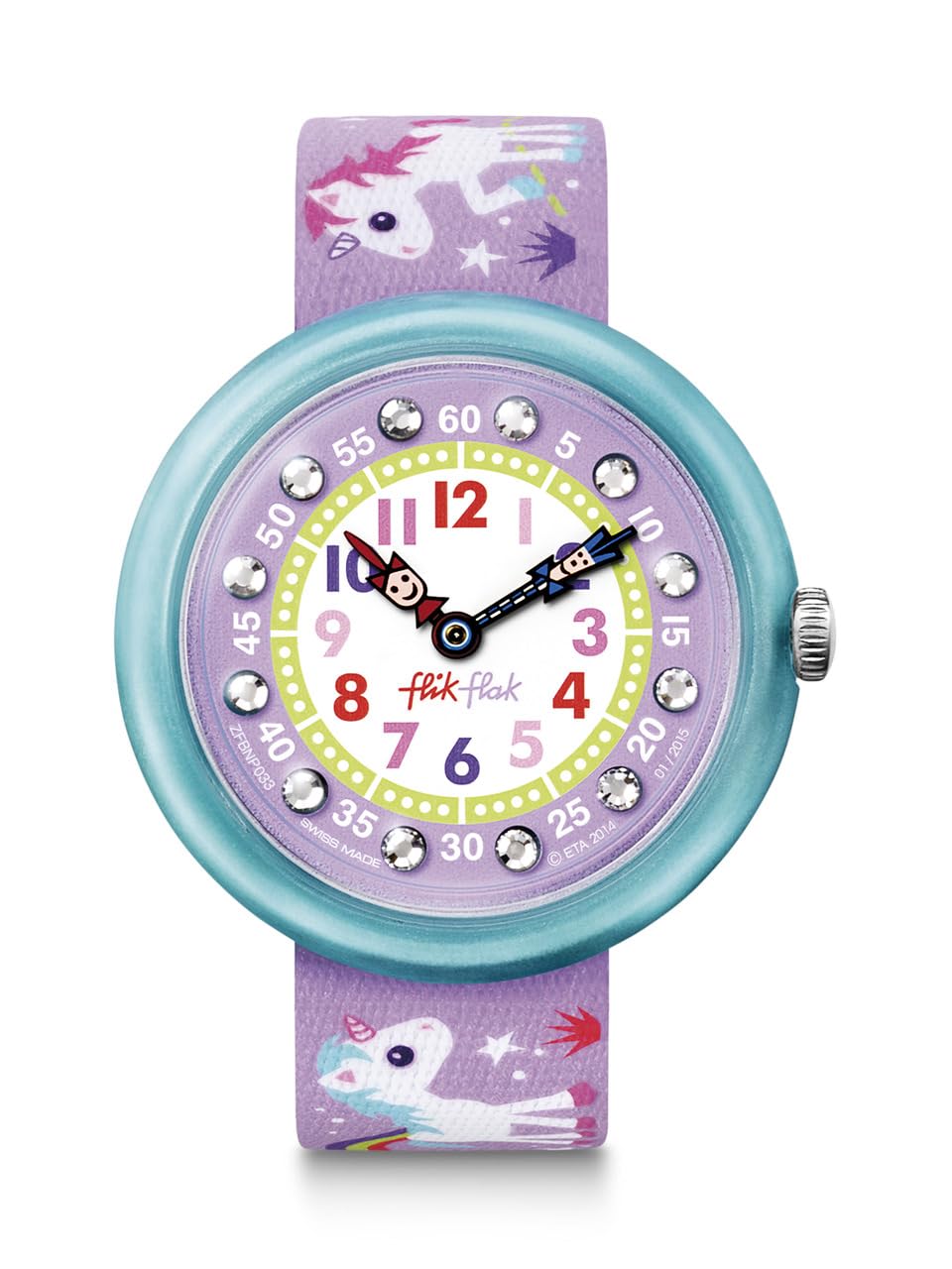 Flik Flak MAGICAL UNICORNS Unisex Kids Watch (Model: ZFBNP033)