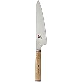 Miyabi Birchwood SG2 Japanese Prep Knife, 5.5-inch, Precision Kitchen Knife, Karelian Birch Handle, 100-layer flower Damascus pattern, Handcrafted in Seki, Japan