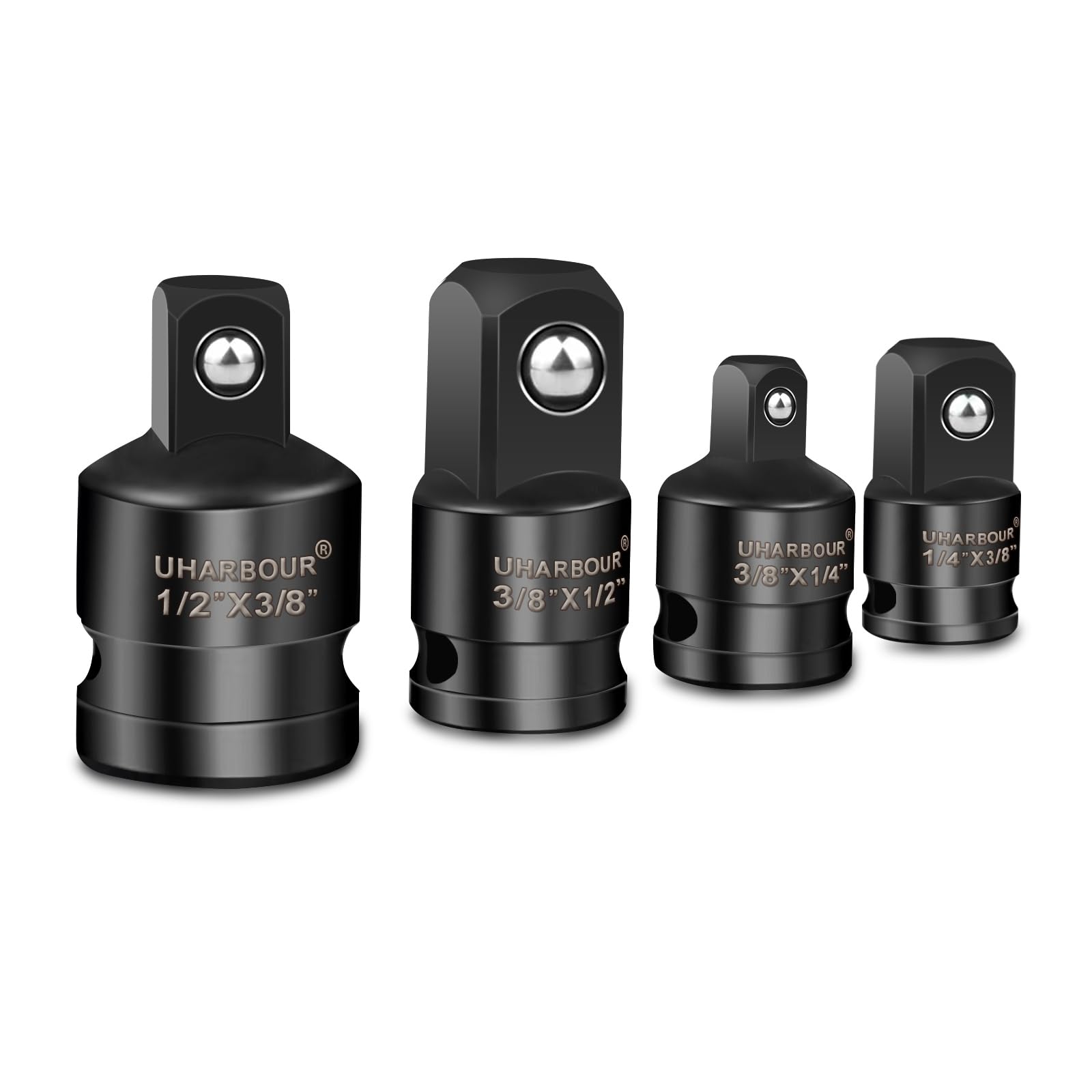 Uharbour SS001 Adapter 1/4to3/8-3/8to1/4-3/8to1/2-1/2to3/8 Inch Impact Wrench Socket
