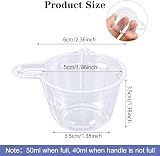 Pinenuts 60x 50ml Urine Collection Cups with Handle Disposable view 2