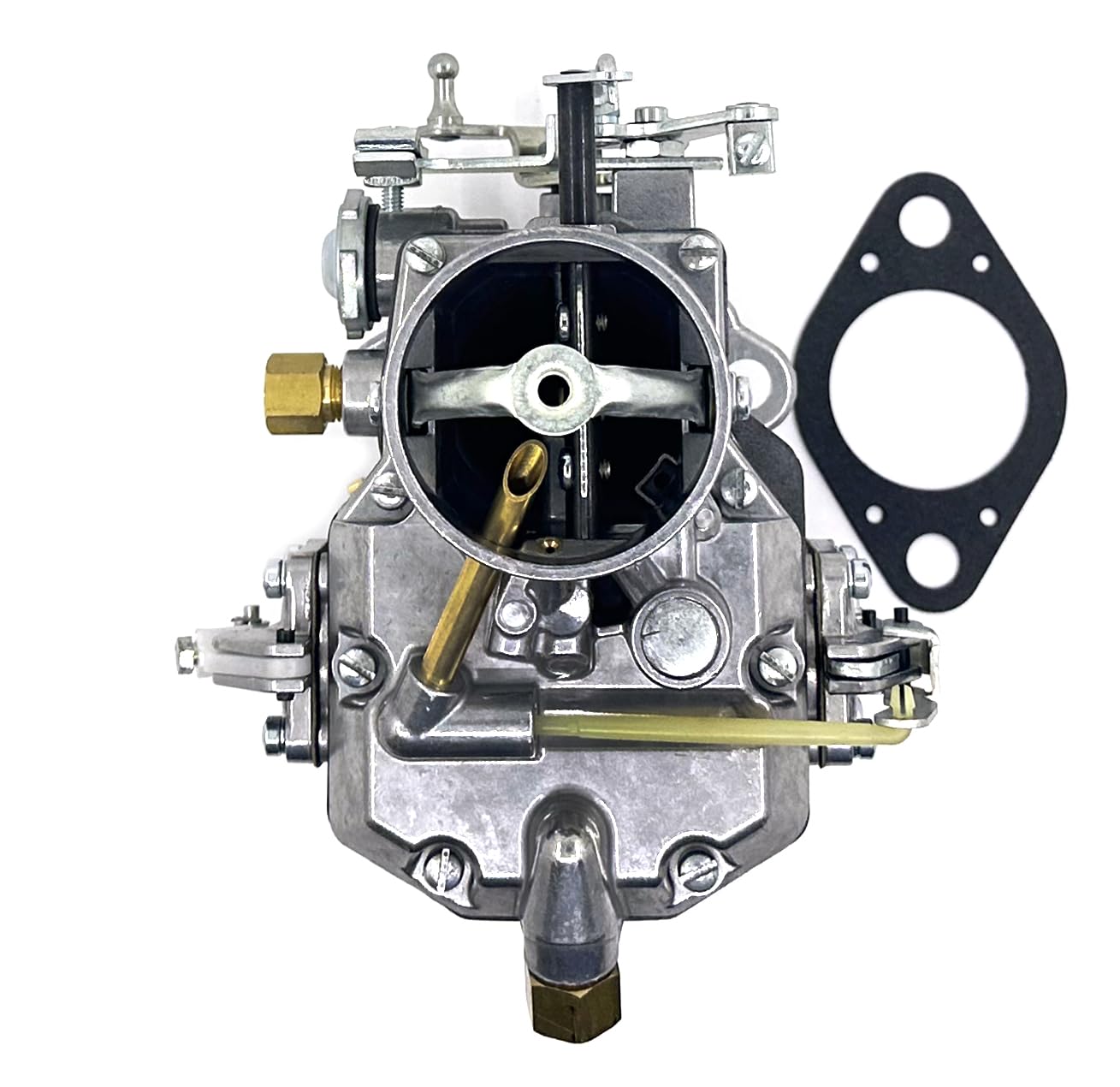 Photo 1 of Autolite 1100 Carburetor Manual Choke Fits 1963-1964 Ford F100 series trucks 6 cyl 223" 262" engines 1964-1968 Ford Mustang 200 ci inline 6-cyl,automatic transmission.passenger side mount choke cable