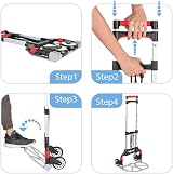 live4gadgets Folding Aluminium Hand Truck Trolley Sack Barrow 80KG Heavy Duty view 3