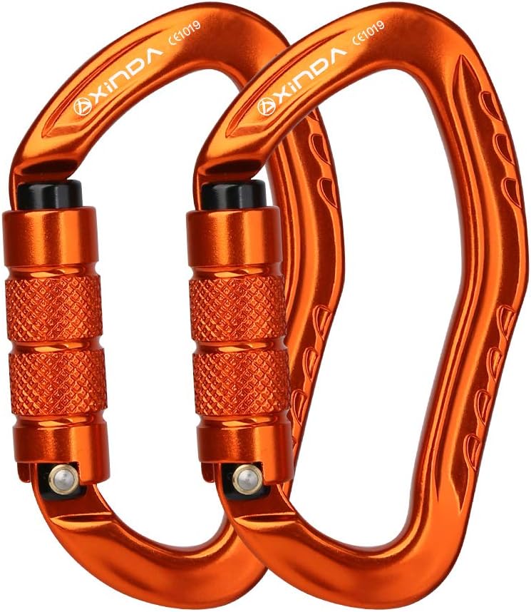 XINDA Auto Locking Climbing Carabiner Clip Twist Lock Carabiner CE