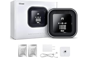 EEland Cat Litter Deodorizer – 99% Odor Removal, Ozone Air Purifier for Pets, Strong Odor Eliminator for Litter Box, Toilet, Closet, Cabinet, Shoe, Garage, Small Room – Black