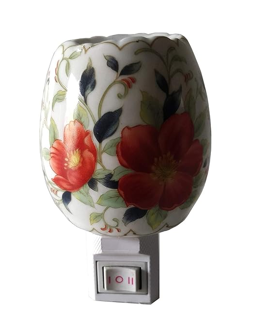 Tool Point Ceramic Printed Night Lamp Light (Assorted and Colours, Medium)