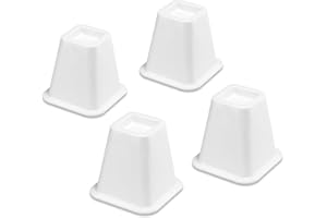 Whitmor Bed Risers White Set of 4