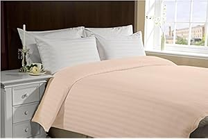 Lasin Bedding Luxury Soft 300 TC 100% Cotton, Hidden Zipper, Duvet Cover- 86" x 86" Queen/Full - Peach