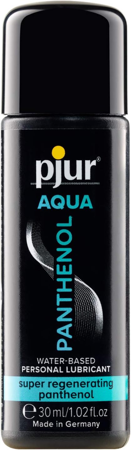 pjur Aqua Panthenol - Water-Based Lubricant with moisturising panthenol - nourishes Without Feeling Sticky - Also for Sex Toys (30ml)